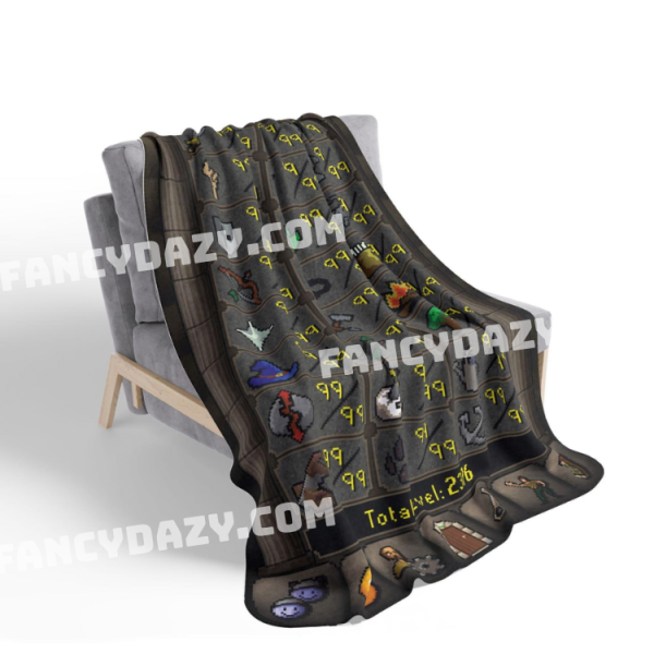 Old School RuneScape Maxed 2376 Blanket Old School RuneScape Maxed 2376 Blanket