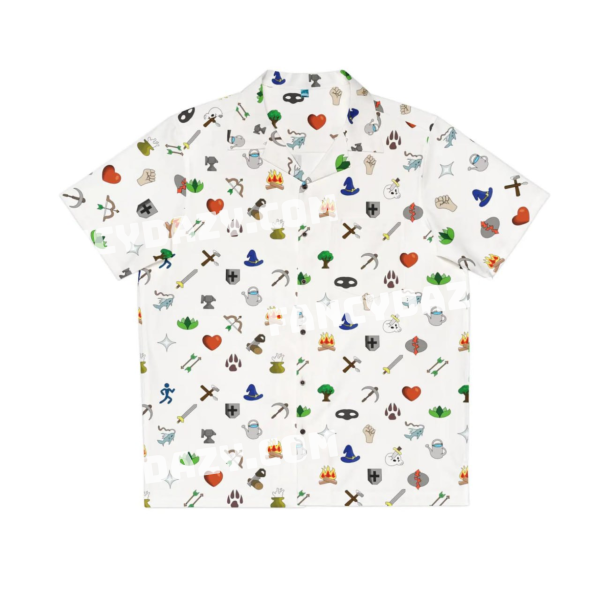 RuneScape Icon Pixel Skills Hawaiian Shirt RuneScape Icon Pixel Skills Hawaiian Shirt