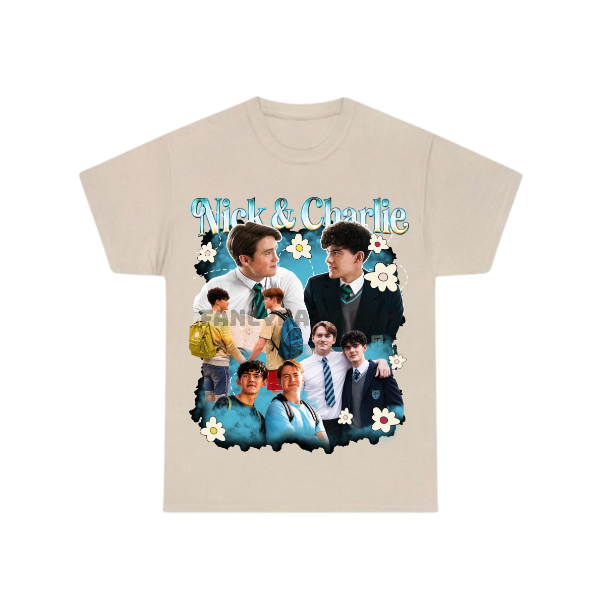 Heartstopper Nick & Charlie Bootleg Shirt Heartstopper Nick & Charlie Bootleg Shirt