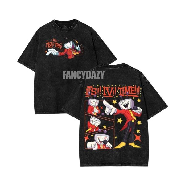 2 Sided – Deltarune Tenna It’s TV Time Mineral Wash Shirt 2 Sided – Deltarune Tenna It’s TV Time Mineral Wash Shirt