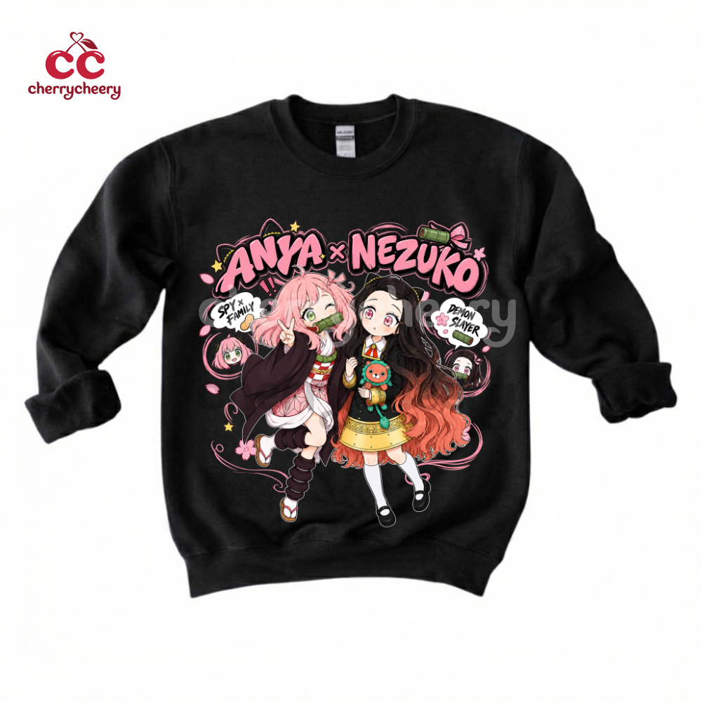 Demon Slayer – Nezuko x Anya Shirt Demon Slayer – Nezuko x Anya Shirt