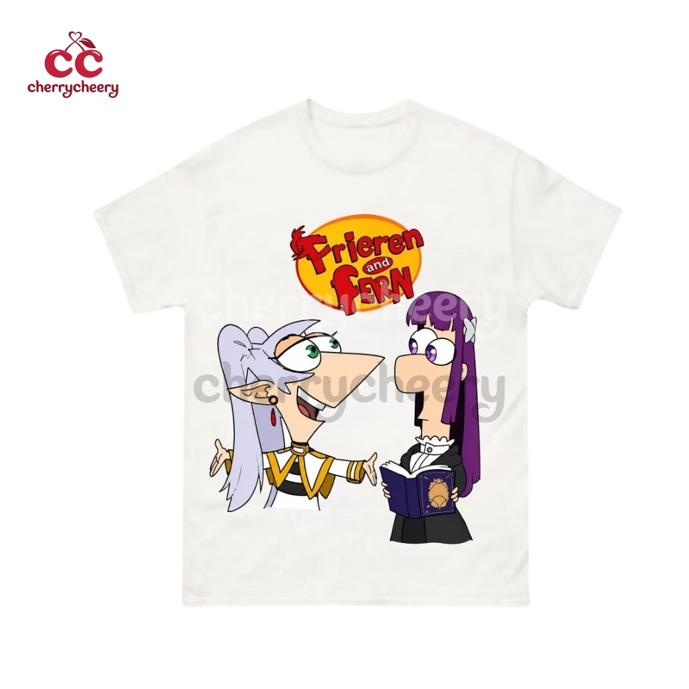 Frieren x Phineas and Ferb Shirt Frieren x Phineas and Ferb Shirt
