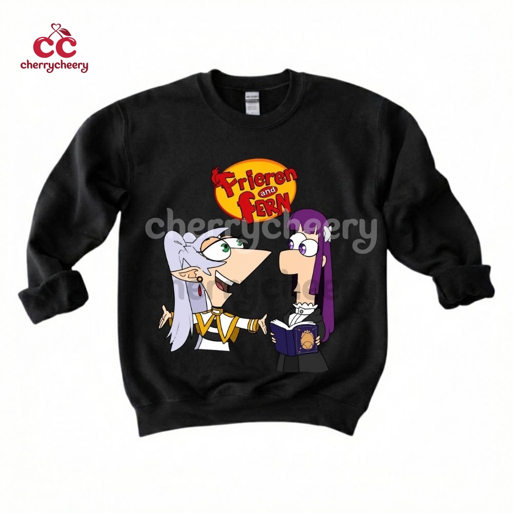 Frieren x Phineas and Ferb Shirt Frieren x Phineas and Ferb Shirt