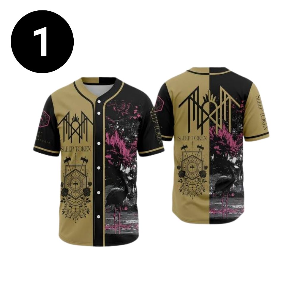 Sleep Token Baseball Shirt, Metal Band Jersey Sleep Token Baseball Shirt, Metal Band Jersey