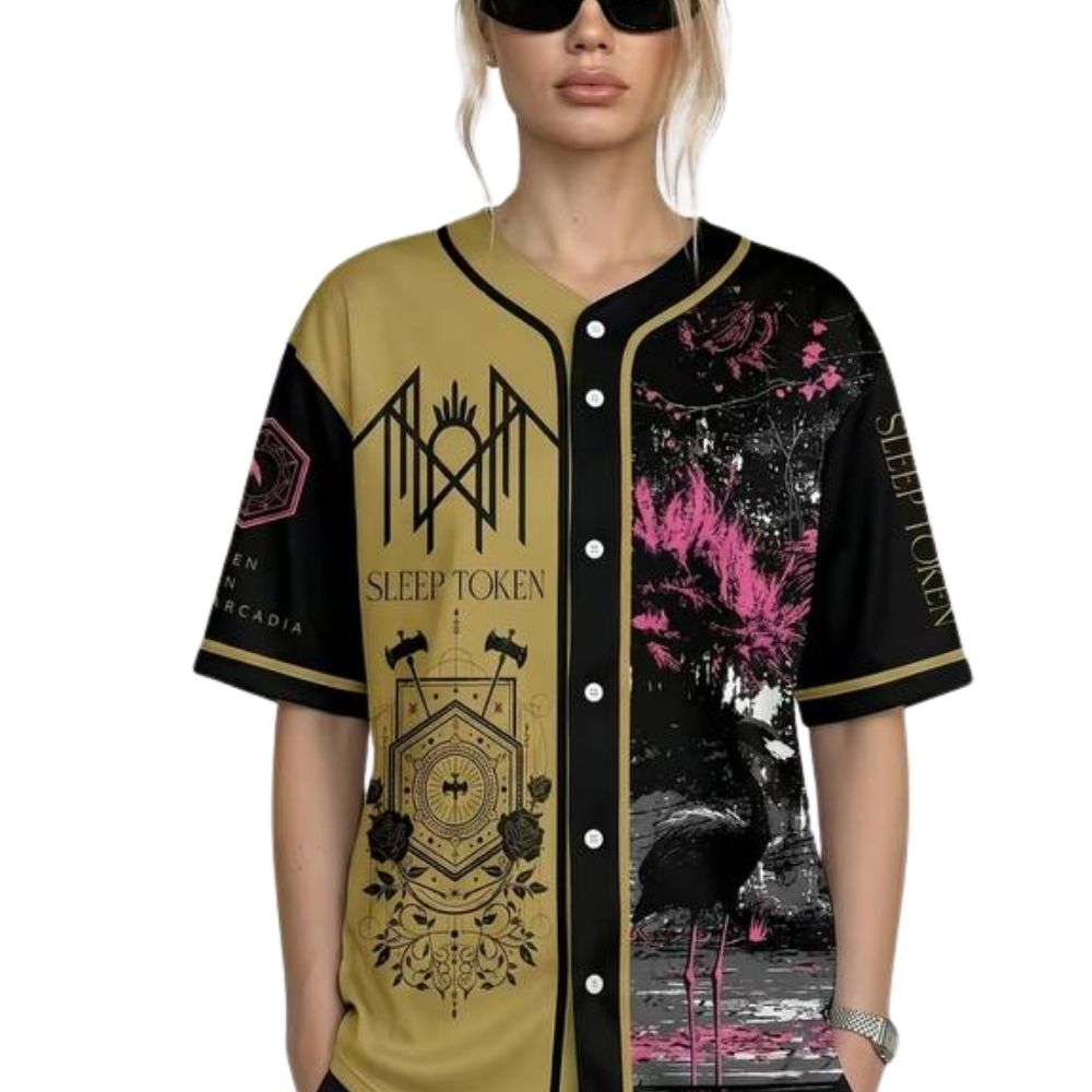 Sleep Token Baseball Shirt, Metal Band Jersey Sleep Token Baseball Shirt, Metal Band Jersey