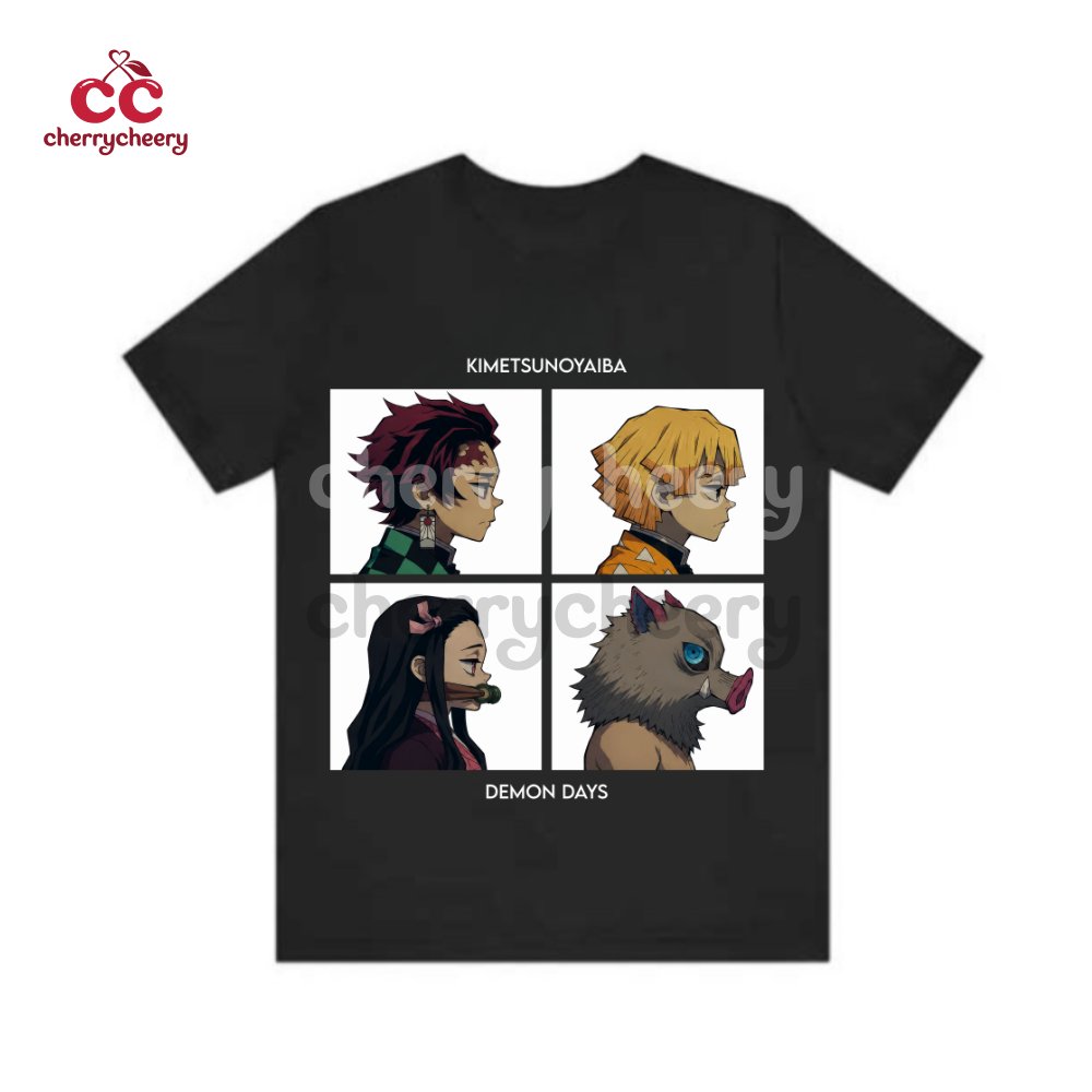 Demon Slayer – Kamaboko Team x Gorillaz Shirt Demon Slayer – Kamaboko Team x Gorillaz Shirt