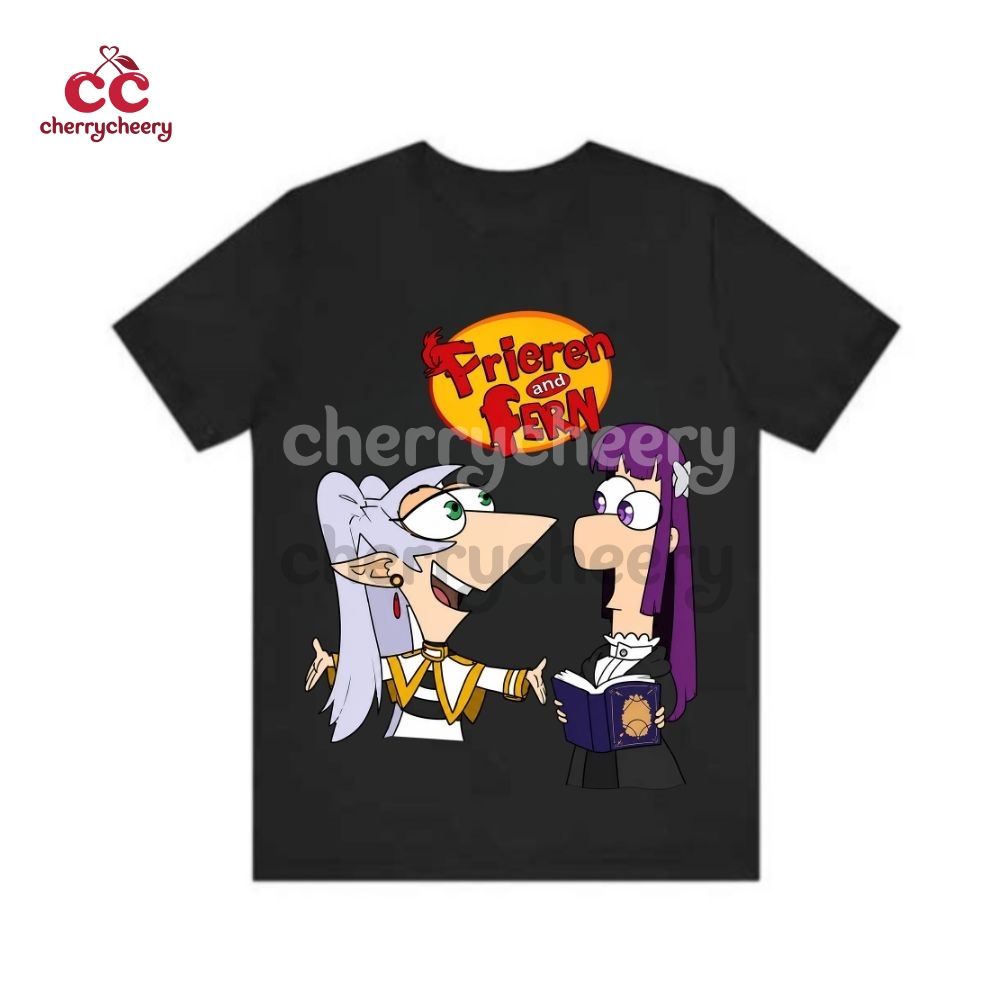 Frieren x Phineas and Ferb Shirt Frieren x Phineas and Ferb Shirt