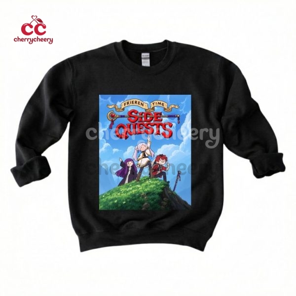 Frieren x Adventure Time Side Quests Shirt
