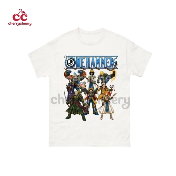 Onehammer Shirt, Warhammer x One piece