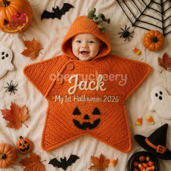 Halloween Hand Crochet Star Baby Outfit