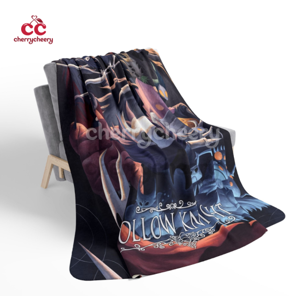 Hollow Knight Boss Collage Throw Blanket, Metroidvania Gaming Room Decor Gift