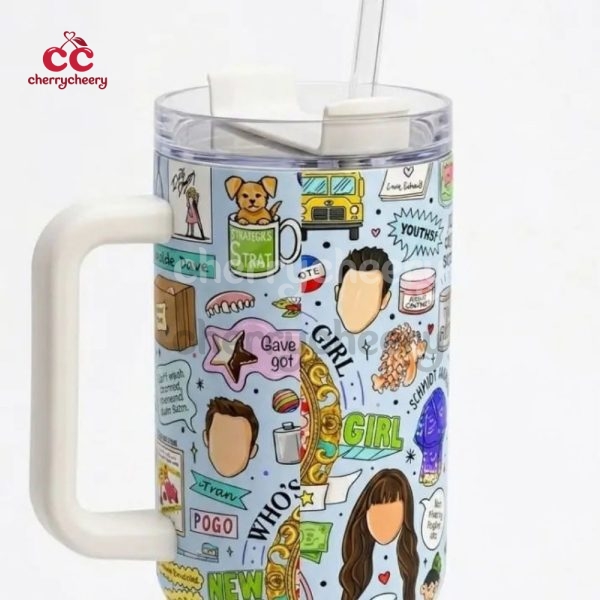 New Girl TV Show Quotes Tumbler 40 Oz