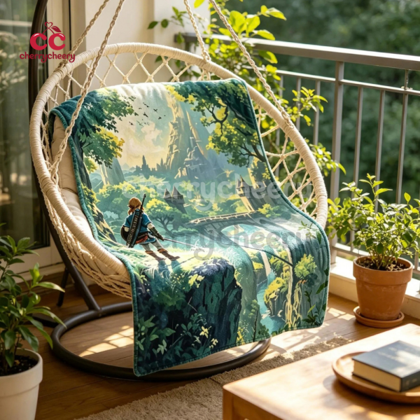 The Legend of Zelda Blanket, Link Hyrule Scenery