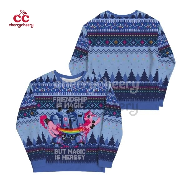 Friendship is Magic Warhammer Ugly Christmas Sweater