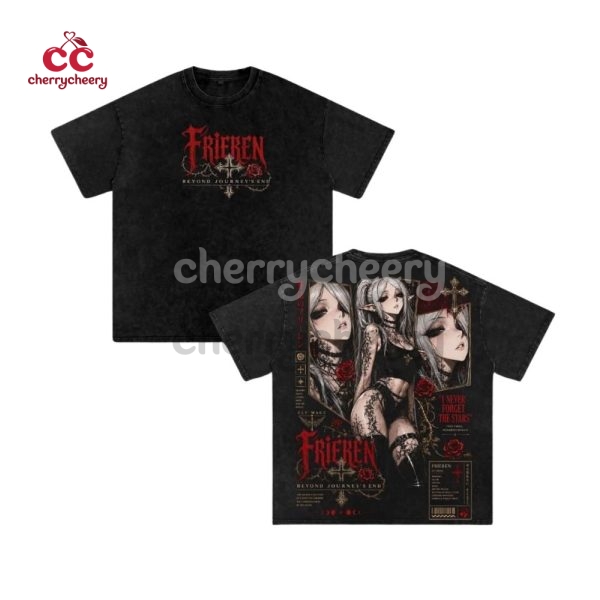 Frieren Dark Gothicn Wash Shirt