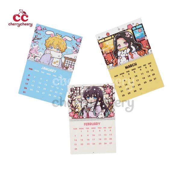 Demon Slayer Cute Chibi 2027 Calendar