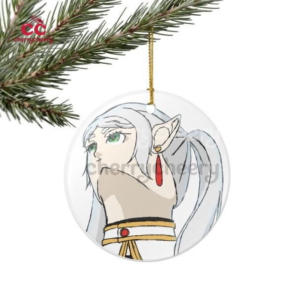 Frieren Funny Face Ceramic Ornament