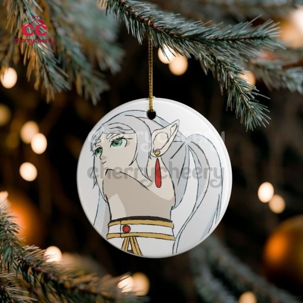 Frieren Funny Face Ceramic Ornament