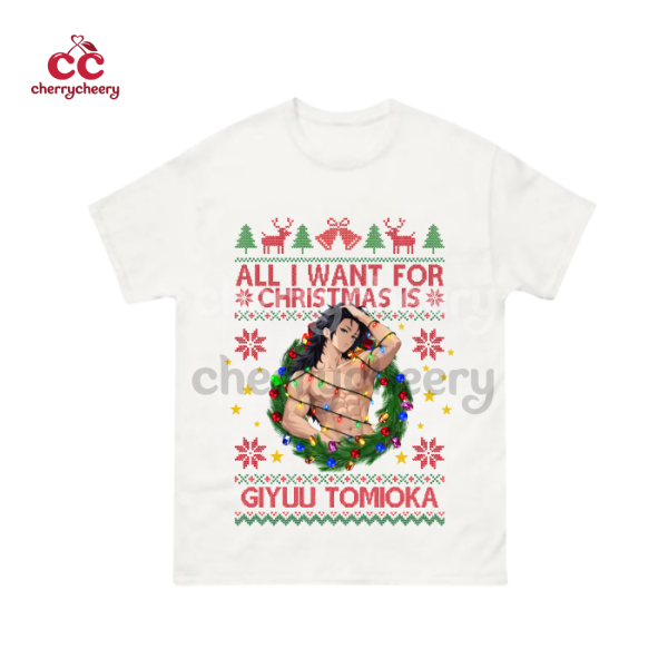 Demon Slayer - All I Want For Xmas Is Giyuu Tomioka Shirt
