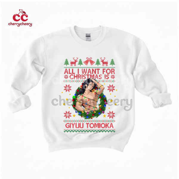 Demon Slayer - All I Want For Xmas Is Giyuu Tomioka Shirt