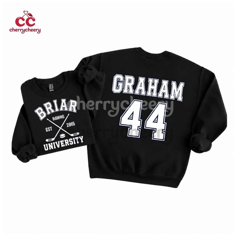 Off Campus – HBriar No. 44 Graham Varsity 2-sided Shirt Off Campus – HBriar No. 44 Graham Varsity 2-sided Shirt