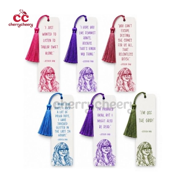 Jessica Jess Day Quotes New Girl Show Acrylic Bookmark