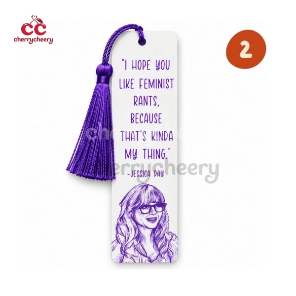 Jessica Jess Day Quotes New Girl Show Bookmark