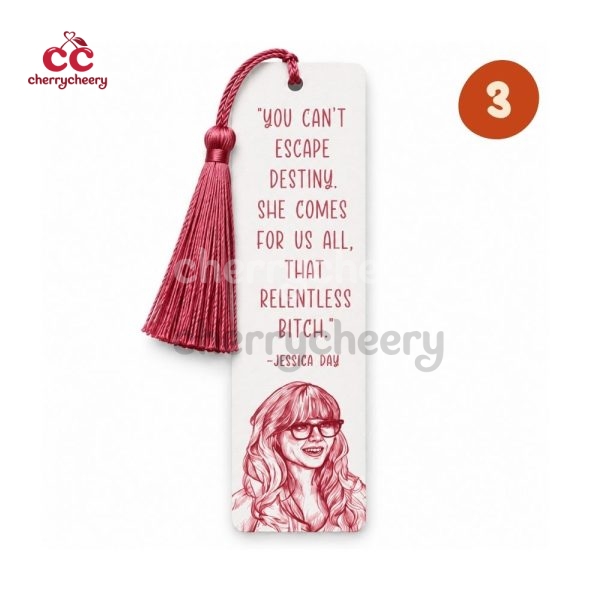 Jessica Jess Day Quotes New Girl Show Bookmark