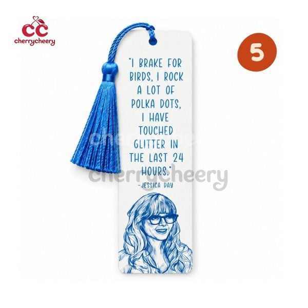 Jessica Jess Day Quotes New Girl Show Bookmark
