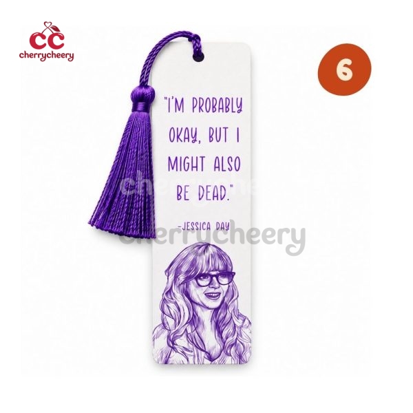Jessica Jess Day Quotes New Girl Show Bookmark