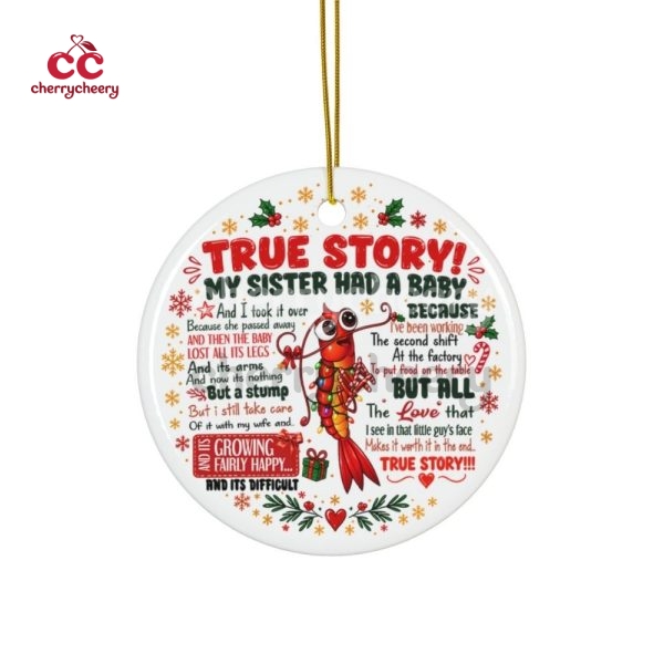 True Story Ceramic Ornament
