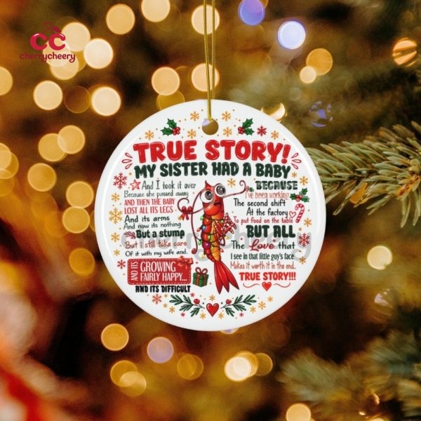 True Story Ceramic Ornament