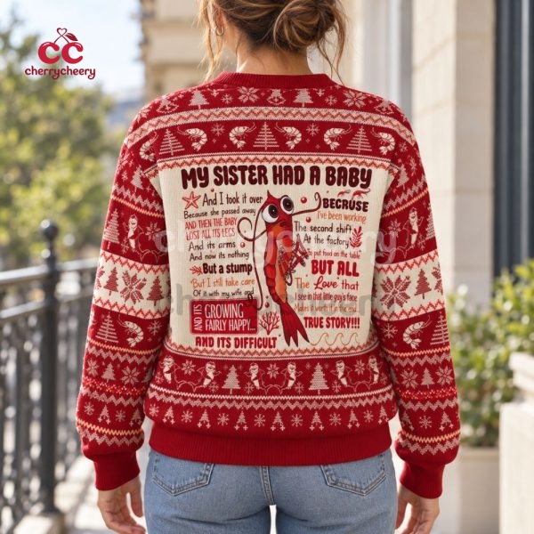 True Story Poor Shrimp Ugly Christmas Sweater