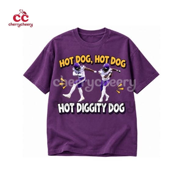 Viking Hot Dog Dance Funny T-Shirt, Game Day Tee, Minnesota Sports Gear, Viking Apparel