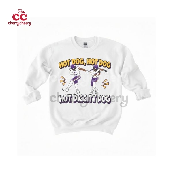 Viking Hot Dog Dance Funny T-Shirt, Game Day Tee, Minnesota Sports Gear, Viking Apparel
