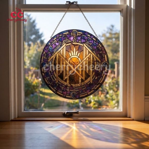 Sleep Token Stained Glass Suncatcher