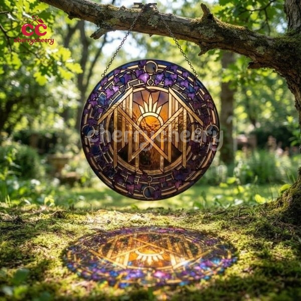 Sleep Token Stained Glass Suncatcher