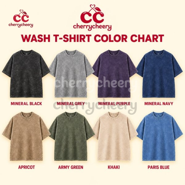Wash shirt color chart